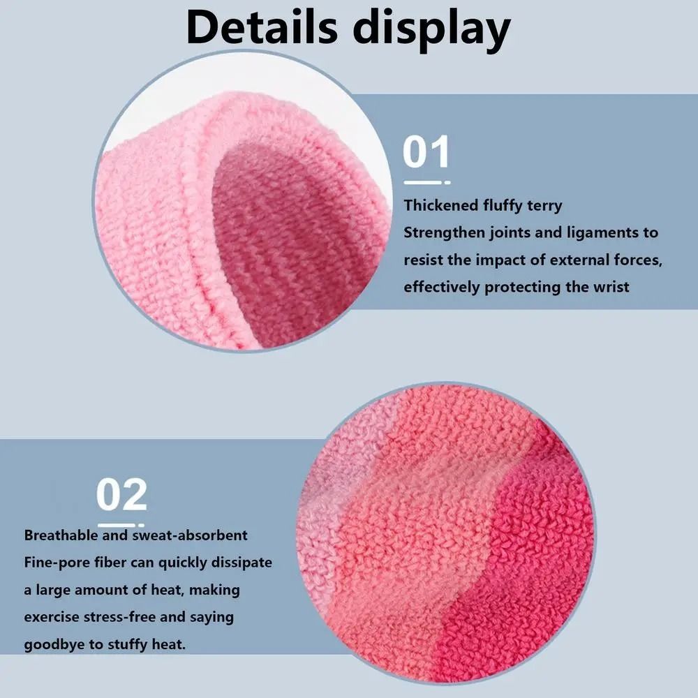 Wristband Pair Sweat - زوج من أربطة المعصم الرياضية الملونة