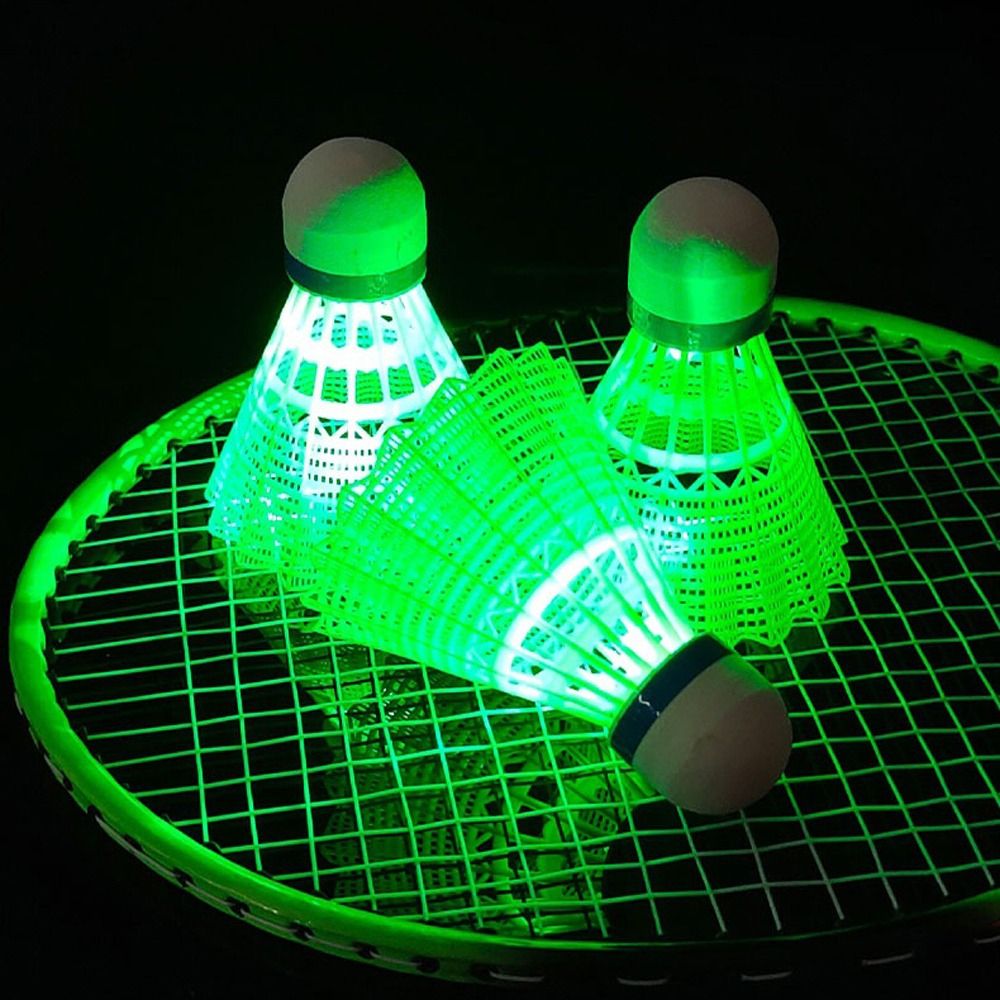 Badminton Bwf - تضيء LED كرة الريشة متوهجة كرات