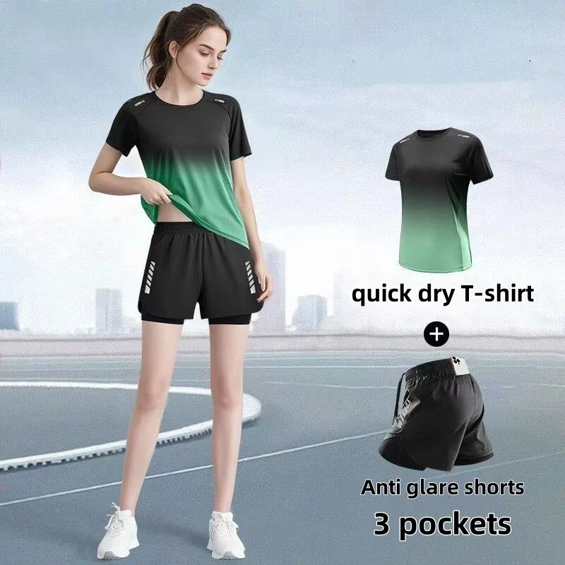 طقم ملابس رياضية نسائية، شورت  - مراجعة Badminton Aesthetic وسعره