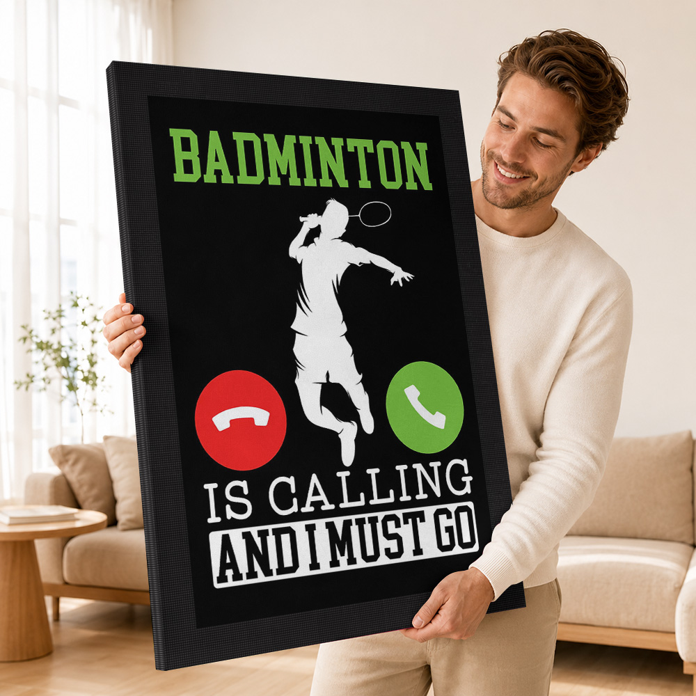 الريشة الطائرة تدعو للعب، لوحة - مراجعة Badminton Is Calling وسعره