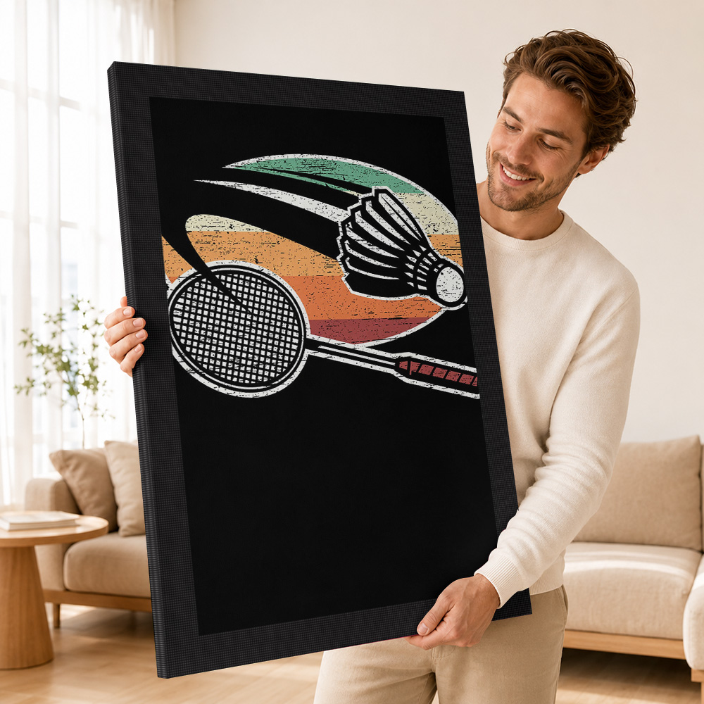 لوحة قماشية لرياضة الريشة الطا - مراجعة Badminton Photo وسعره