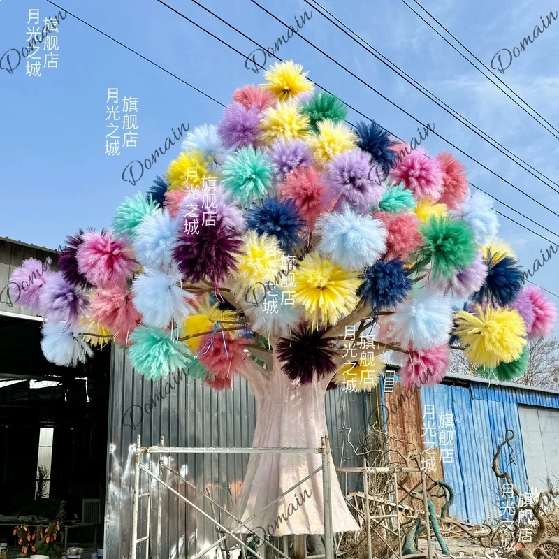 أشجار اصطناعية مزينة بالقصب وك - مراجعة Badminton Photo وسعره