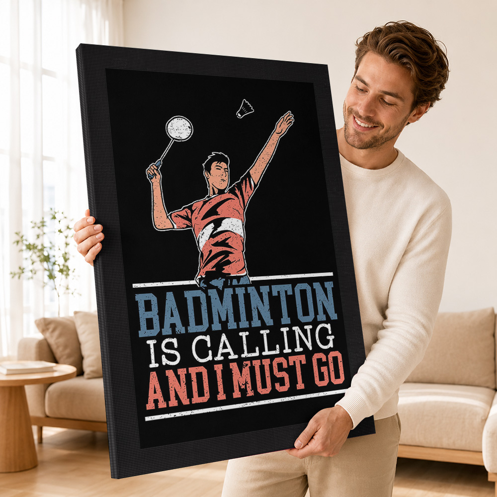 الريشة الطائرة تدعو للعب، لوحة - مراجعة Badminton Is Calling وسعره
