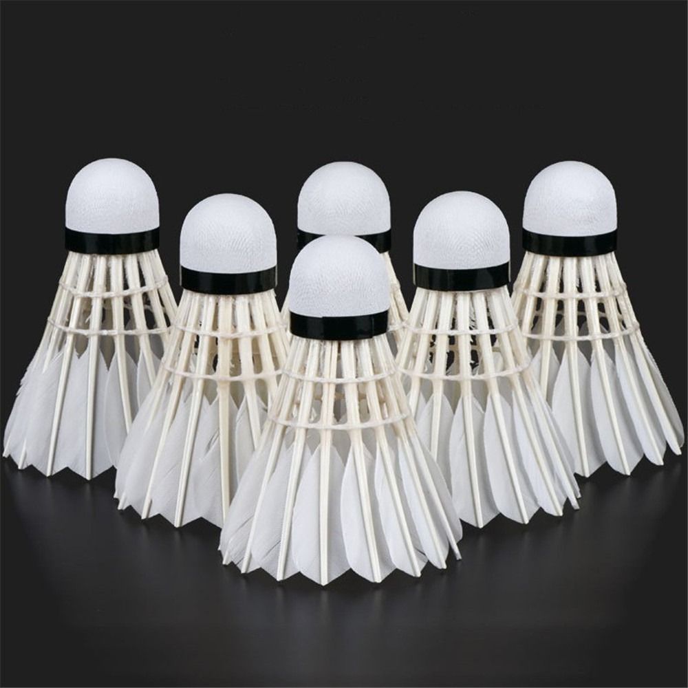 3/6/12 قطعة جديد الأبيض الريشة - مراجعة Badminton Bwf وسعره