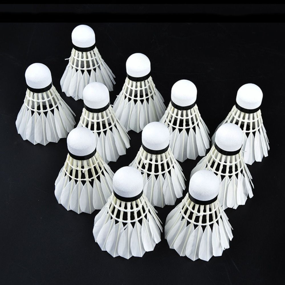 3/6/12 قطعة جديد الأبيض الريشة - مراجعة Badminton Bwf وسعره