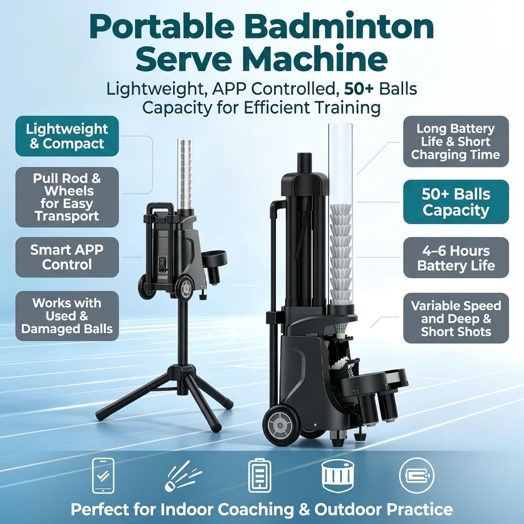 جهاز إرسال كرات الريشة الطائرة - مراجعة Feeder Machine Badminton وسعره